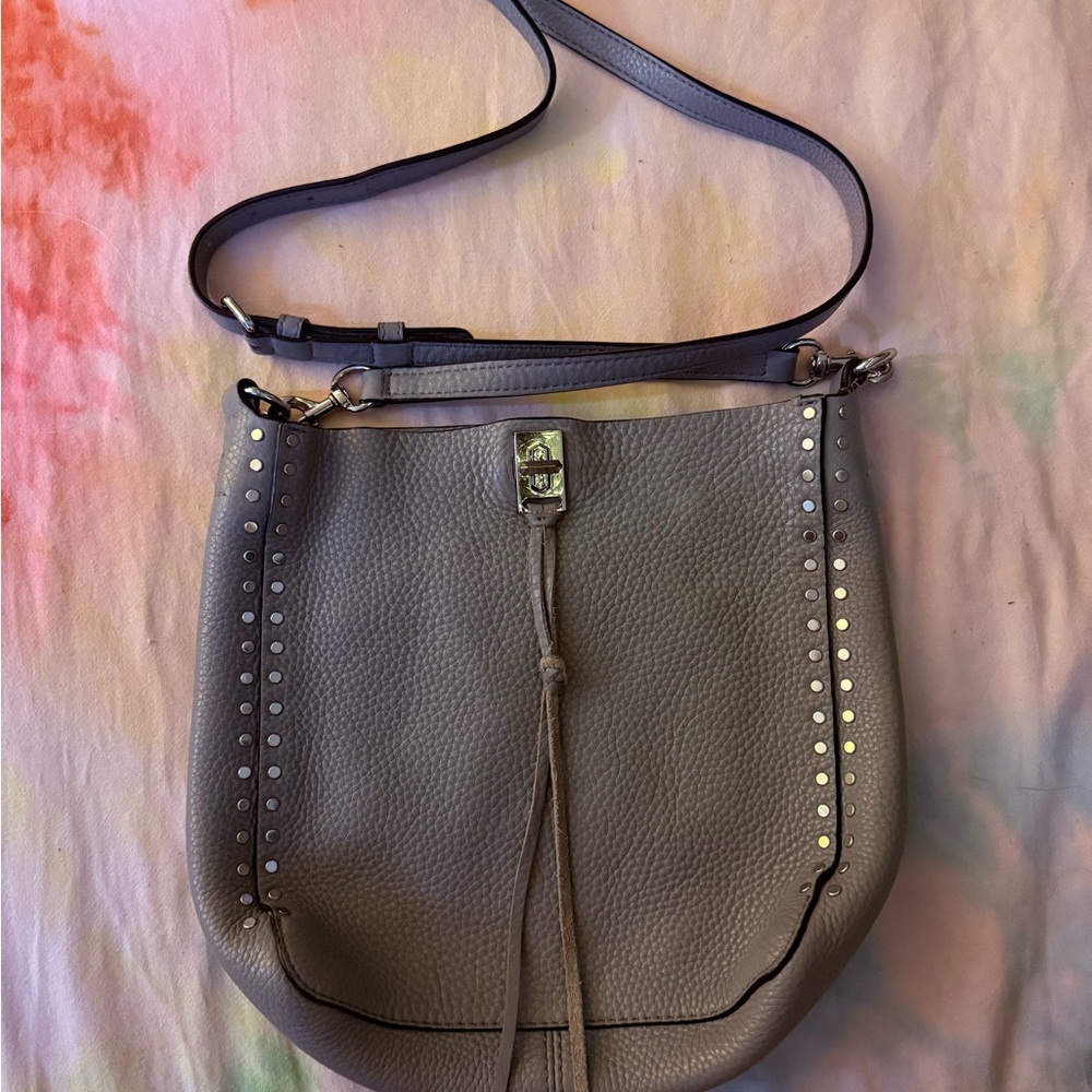 Rebecca Minkoff Gray Crossbody Bag with Timeless Design